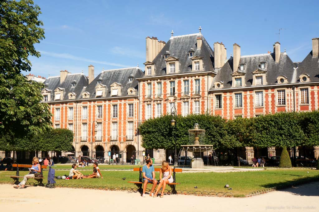 Place-des-Vosges, 孚日廣場, 巴黎景點, 巴黎自助旅行, 法國自助. 歐洲旅遊, 巴士底, 雨果故居, 瑪黑區