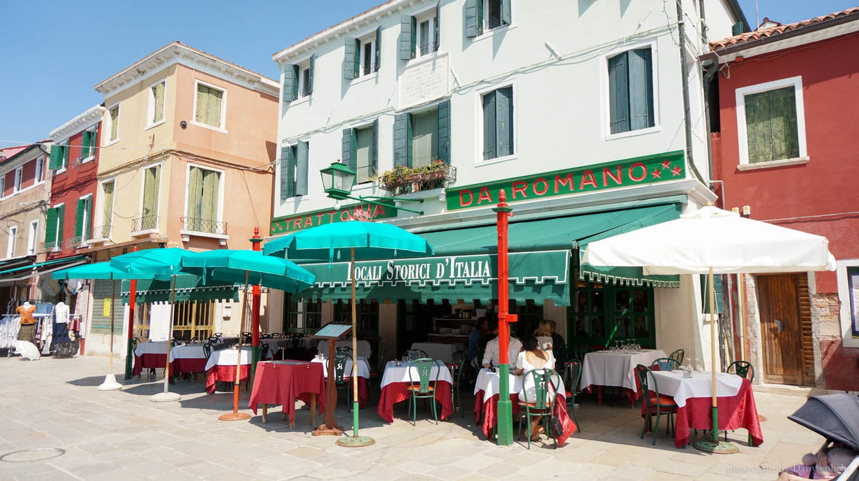威尼斯彩色島 | Trattoria Da Romano 與我想像中不一樣的魚湯燉飯！