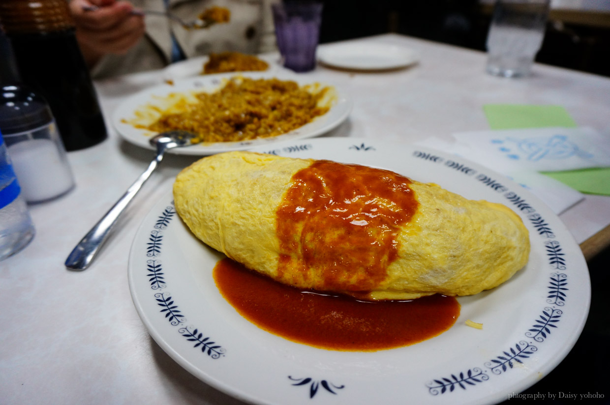 大阪美食, 心齋橋, 自由軒本店, 日式洋食, 蛋包飯, 咖哩飯, 難波美食