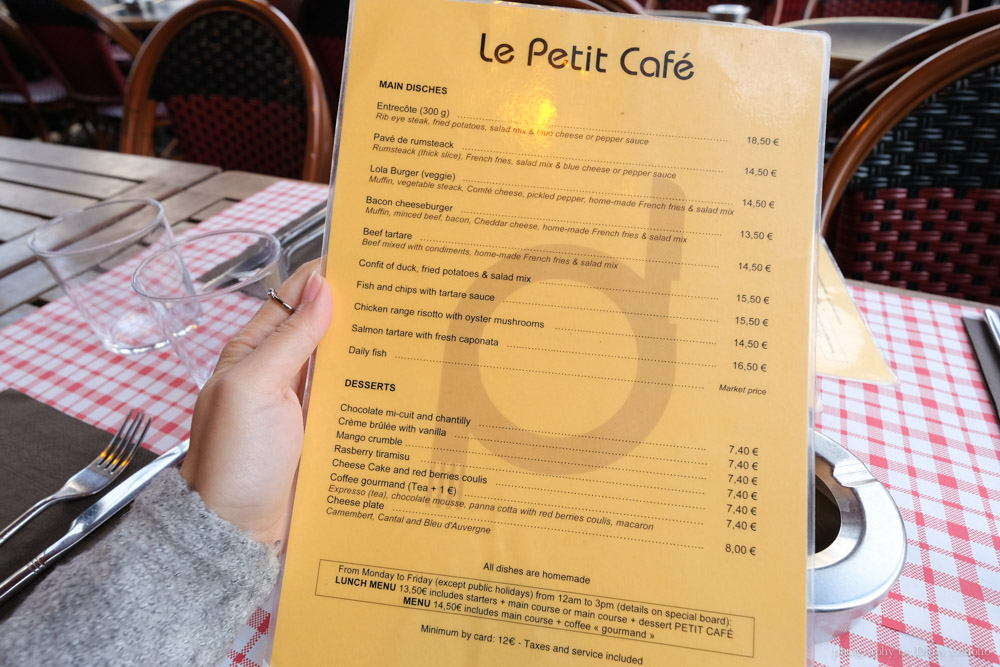 Le Petit Café, 法式料理, 巴黎小餐館, 油封鴨, 牛排, 雞肉燉飯, 萬神殿美食