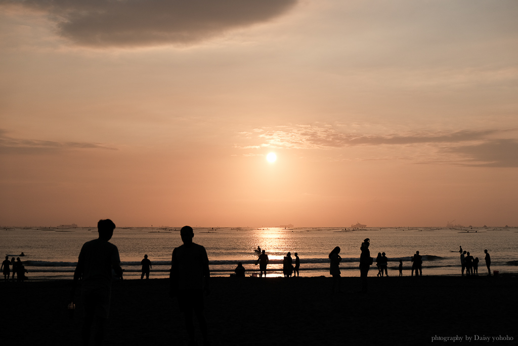 安平海邊｜漁光島沙灘，日落夕陽時分，染紅海天一色，台南浪漫約會地