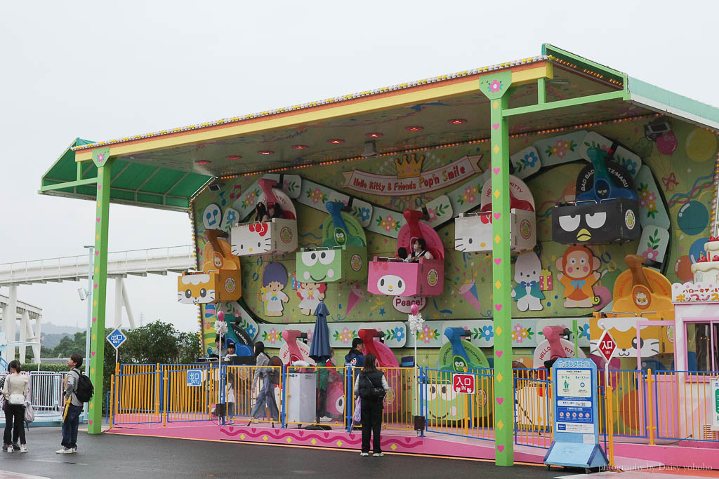 九州三麗鷗和諧樂園，跟 Hello Kitty 交換禮物！小小孩的遊樂園，卡通人物遊行超可愛！